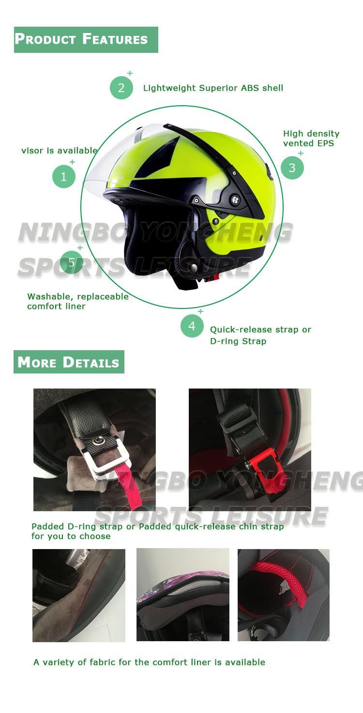 2020 New Model Single Visor Half Face Helmet with ECE Certification