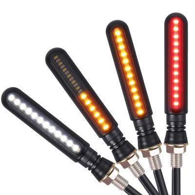 Motorcycle Signal Lamp Sequential Flowing Indicator Light Amber LED Motorcycle Parts for Honda