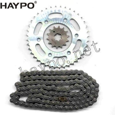 Motorcycle Parts Chain Compelet for YAMAHA Fz16 / 21c-F5440-00 / 94568-B5128 / 93822- 14800