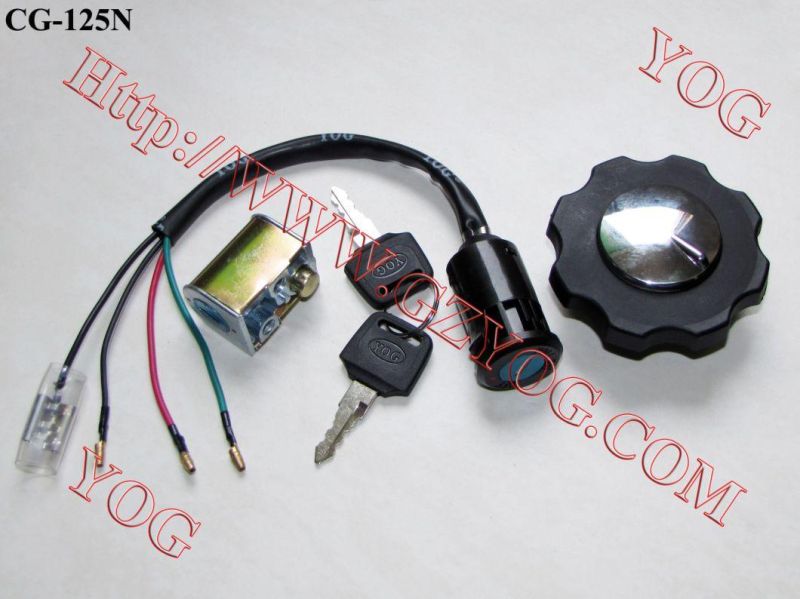 Motorcycle Parts Llave De Contacto Lock Set Ignition Switch Key Set RTR180 Gn125 CB-125ace