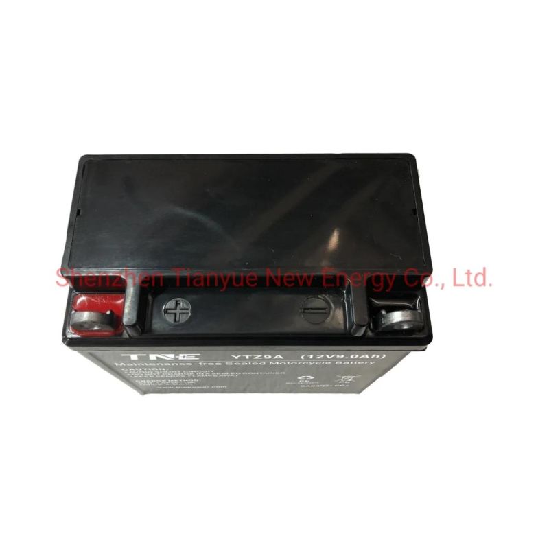 Rechargeable Dry 12V 9ah VRLA/SLA/Sli AGM Motorcycle/Scooter/Generator Battery