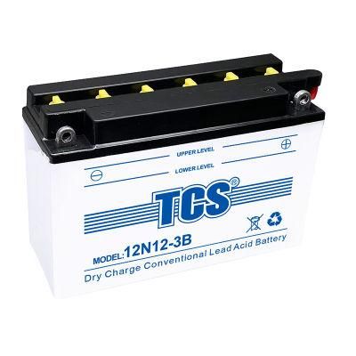 TCS Dry Charged Lead Acid Motorcycle Battery 12N12-3B