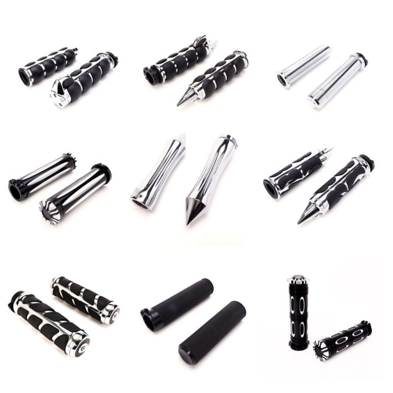 Motorcycle Hand Grips Universal Handgrip for 1" (22mm or 25mm) Handle Bar Compatible with Harley Dyna Sportster Fat Boy