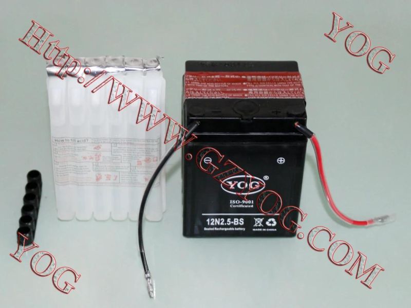 Yog Motorcycle Spare Parts Battery Fro Yt9ABS Ytx5lbs Ytx6.5BS