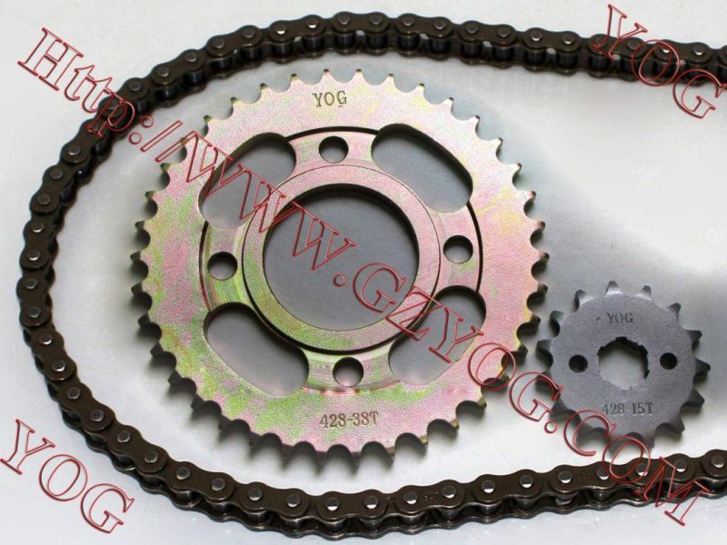 Yog Motorcycle Parts Motorcycle Transmission Kit for Bajaj Boxer Include Chain & Sprockets
