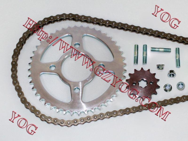 Motorcycle Chain Sprocket Kit Chain System Dy100 GS125 C70