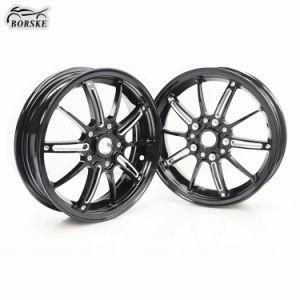 Borske Black 300cc Motorcycle Scooter 12 Inch Casting Wheel Ring Rim for Vespa Gts 300cc