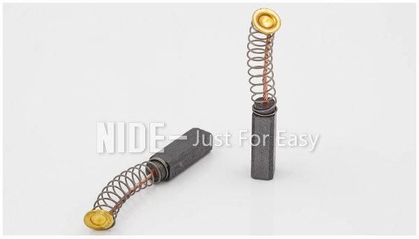 China Power Tools Copper Carbon Graphite Brush for Electric Angle Grinder Motor