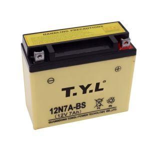 12n7a-BS/12V7ah/ Wet-Charged Maintenance Free Motorcycle Battery for Wy