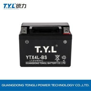 Ytx4l-BS12V4ah Wet-Charged Motorcycle Lead-Acid Battery