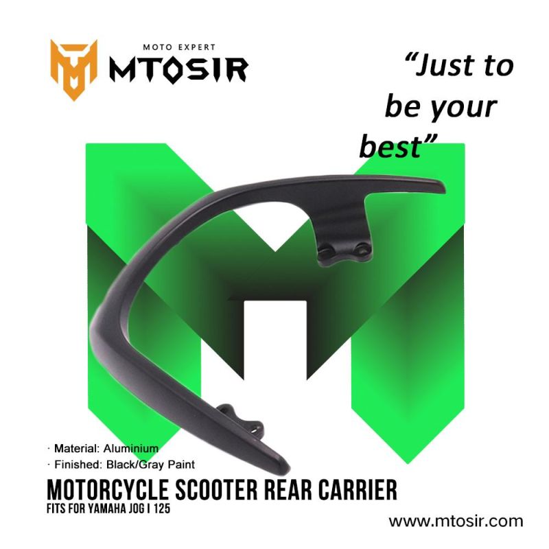 Mtosir Motorcycle Scooter Rear Carrier YAMAHA Jogi125 Black/Gray Paint High Quality Professional Rear Carrier for YAMAHA