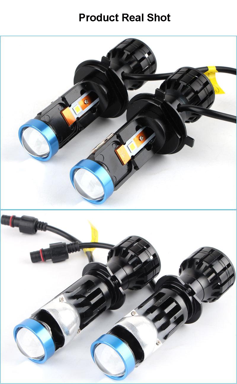 P5 Motorcycle Built-in Lens H4 Special Lens LED Headlights Super Bright Light Modified Headlights