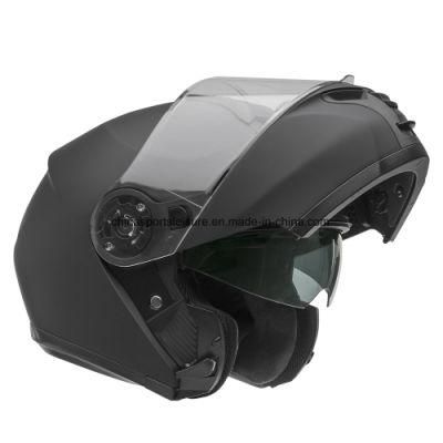 Amazon Sell Removable liner Double Visor Sports Motorcycle Flip up Helmet with ECE