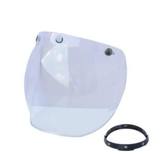 Transparent Adjustable Motorcycle Half Face Helmet Bubble Visor Easy Installation