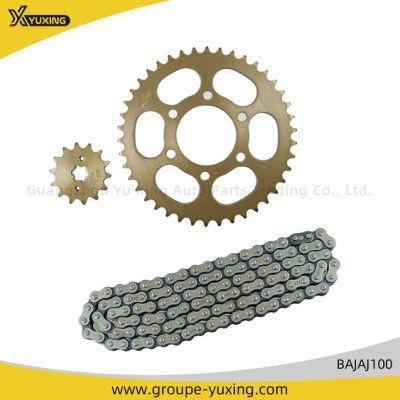 China Motorcycle Chains and Sprocket Kit for Bajaj100