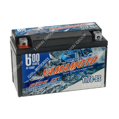 Yamamoto Motorcycle Spare Parts Power Supply Storage Battery Motorcycle Battery Yt7b-BS