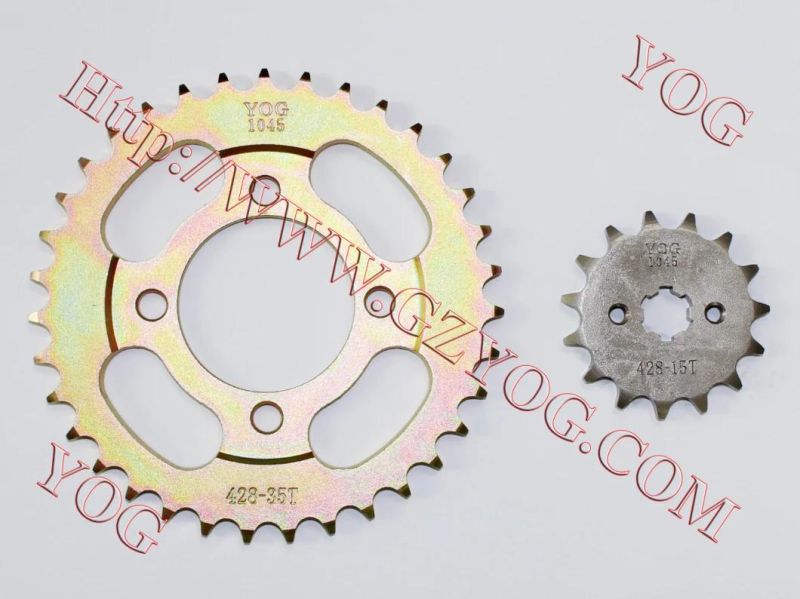 ′motorcycle Parts Transmission Kit Sprocket Kit for Hj125 Fz16 Dy100