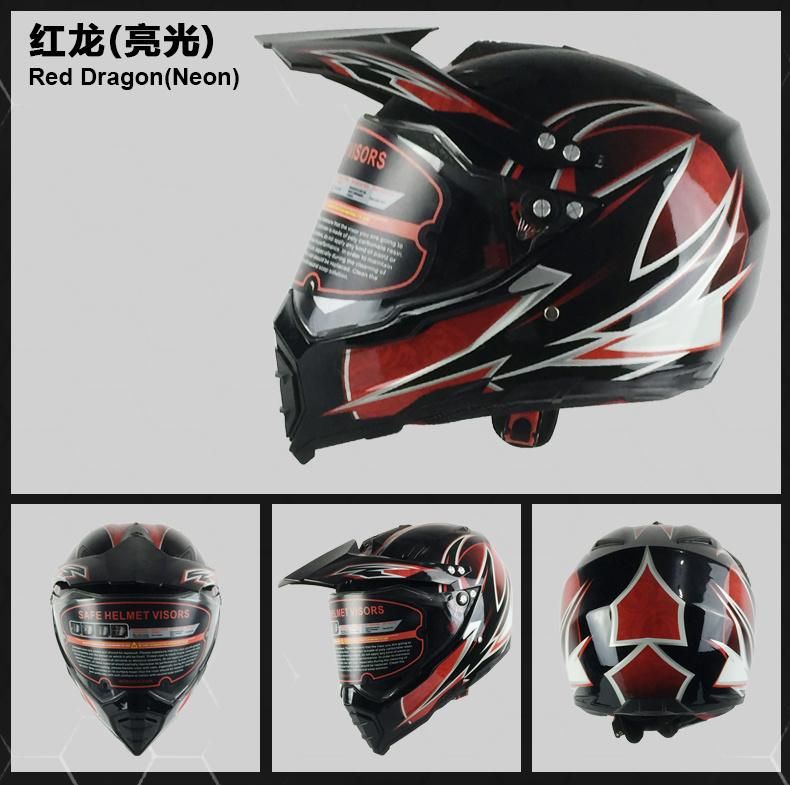 Cross-Road Full Face Helmet with High quality on Sale. Colorful Pattern