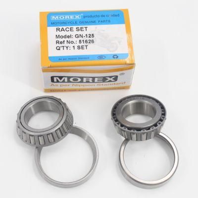 Motorcycle Spare Parts Accessories Morex Genuine Steering Bearing Race Set for Gn-125 Cone Style Original Honda Suzuki YAMAHA Bajaj Vespa