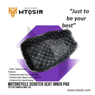 Mtosir High Quality Motorcycle Scootor Seat Inner Pad Fit for YAMAHA Nmax 155 Black Brown Protect Pad Decoration Seat Pad