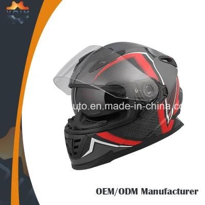 Motorcycle Equipment Safe Full Face Helmet with Double Visors Helmets for Sale