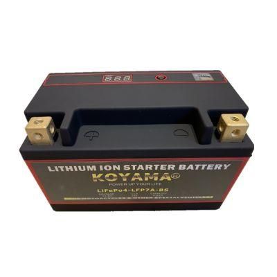 LiFePO4 12V LFP7a-BS Accumulator Motorcycle Lithium Ion Battery for Ytx7a-BS