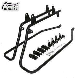Motorcycle Luggage Rack Saddlebag Support Bracket Kit for Harley Softail 84-13