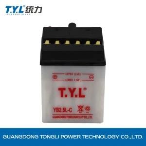Yb2.5L-C 12V2.5ah White Color Water Motorcycle Battery Motorcycle Parts