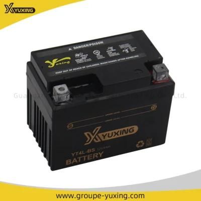 China Motorcycle Spare Parts Scooter Engine Maintenance-Free Yt4l-BS 12V4ah Rechargeable Motorcycle Battery for Motorbike