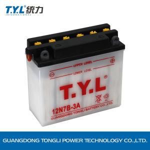 Tyl 12n7b-3A 12V7ah White Color Water Motorcycle Battery