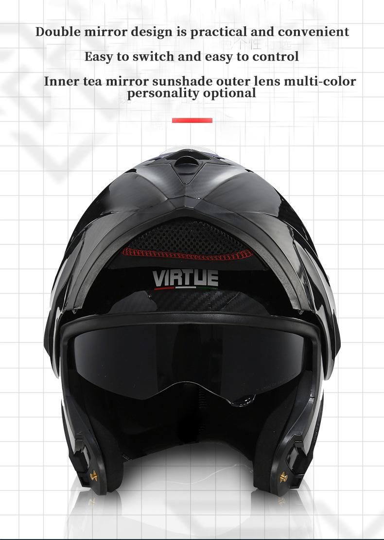 Factory Hot Selling Asian Black Angel Wings Tea Mirrormotorcycle Helmet Priceruroc Helmet Motorcyclehelmet Half Motorcycle