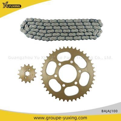 China Best Quality Motorcycle Parts Motorcycle Sprocket and Chain Kit for Bajaj