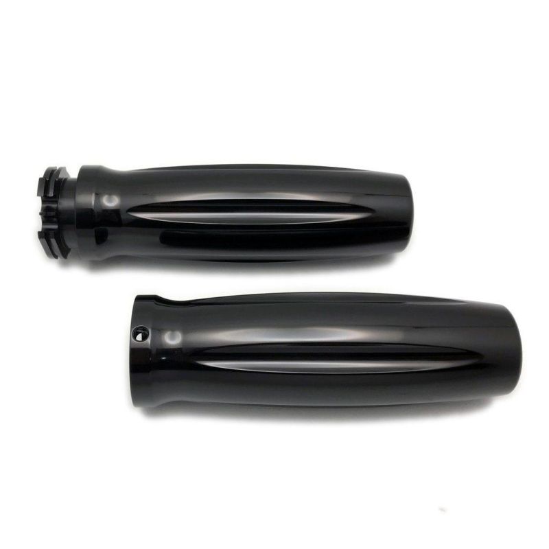 Precision Machined Black Anodized Billet Aluminum Contour Style Hand Grip for Harley 1973