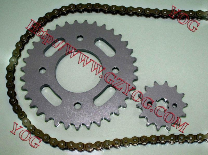 Motorcycle Parts Motorcycle Chain Sprocket Set for Honda Cg125 Cg150