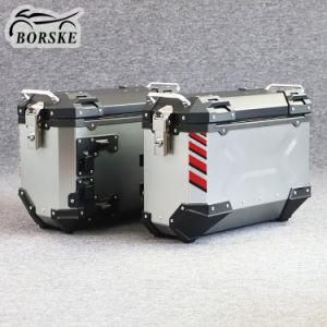 Motorcycle Aluminum Alloy Case 37L Universal Motorcycle Side Top Box for BMW Suzuki Honda Cfmoto Zontes