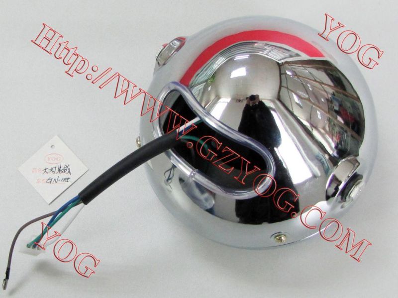 Motorcycle Parts Head Light Headlamp Head Lamp Headlight Foco Gn125 Fz16 Dt125