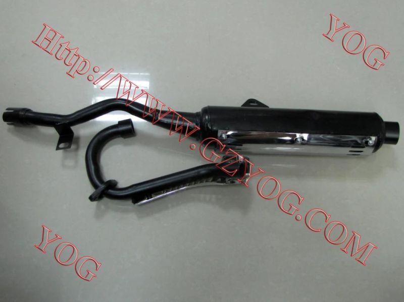 Yog Motorcycle Spare Parts Exhaust Pipe Muffler Assy for An125, Gxt200, Bajajboxer