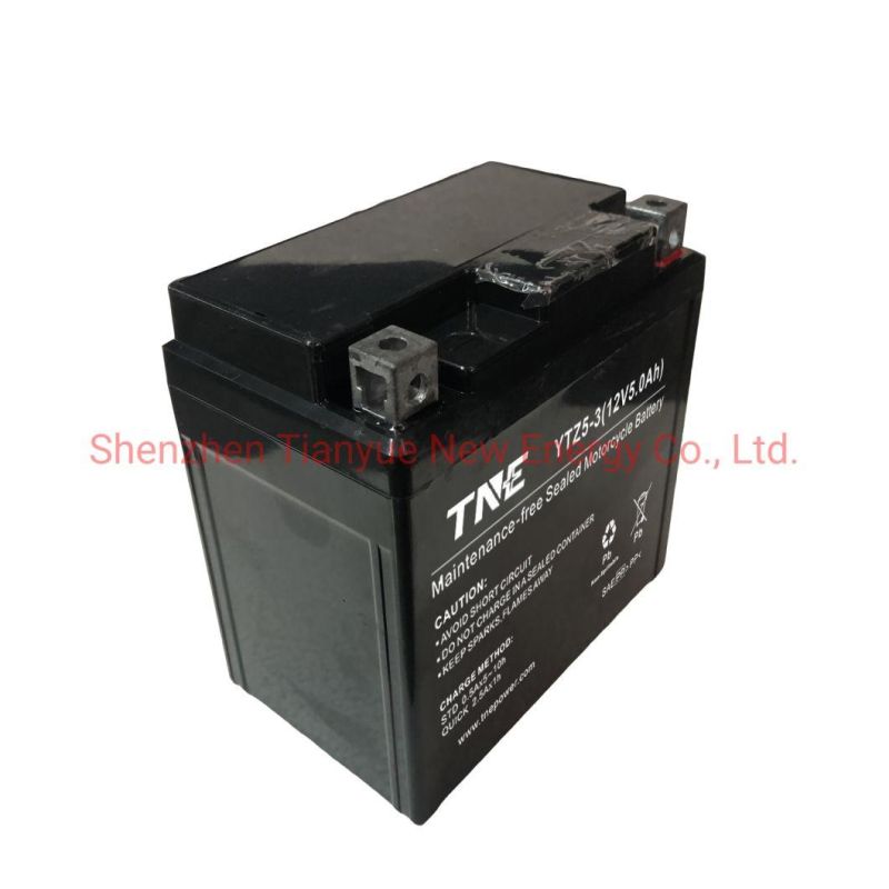 12V 5ah High Performance VRLA AGM Motorcycle Battery for Power Sports