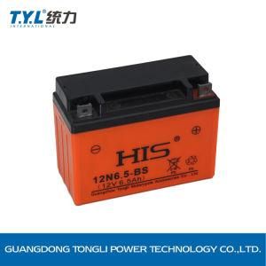 12n6.5-BS 12V6.5ah His Lead-Acid Motorcycle Parts High Performance Long Cycle-Life Battery Orange OEM