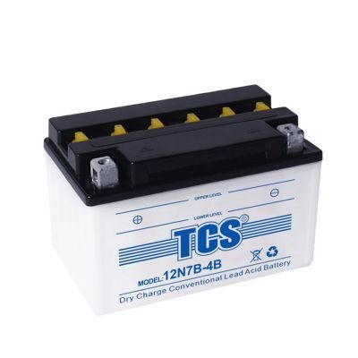TCS Dry Charged Lead Acid Motorcycle Battery 12N7B-4B