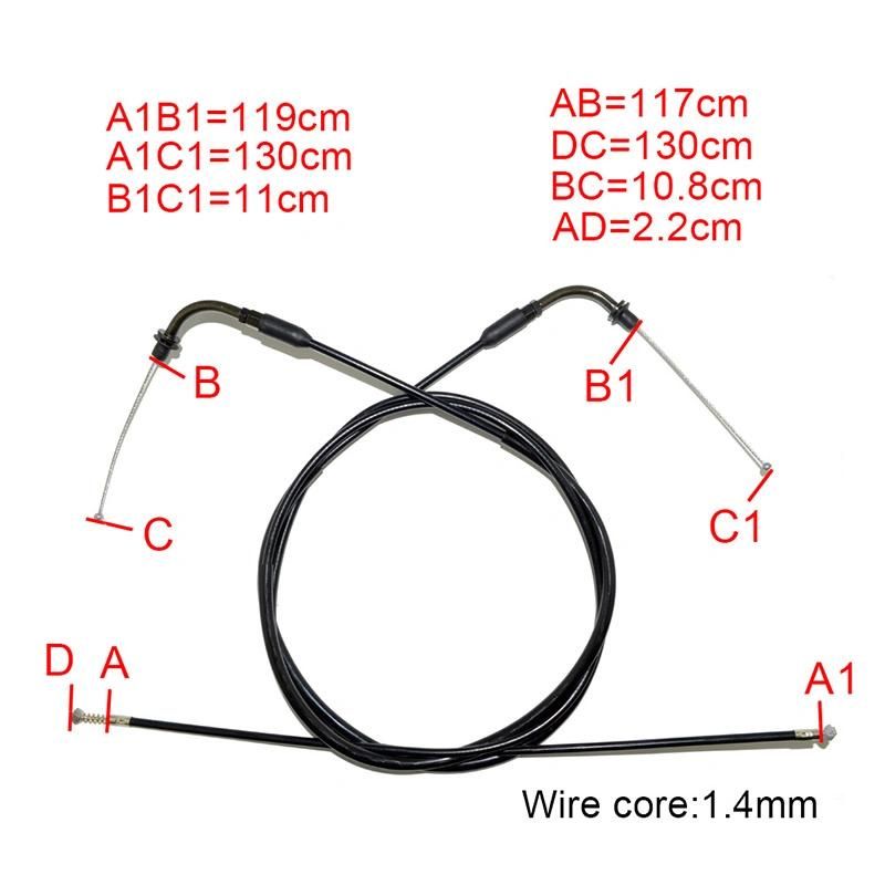 Motorcycle Parts Throttle Cable for Harley Davidsion Sportster XL883 XL1200