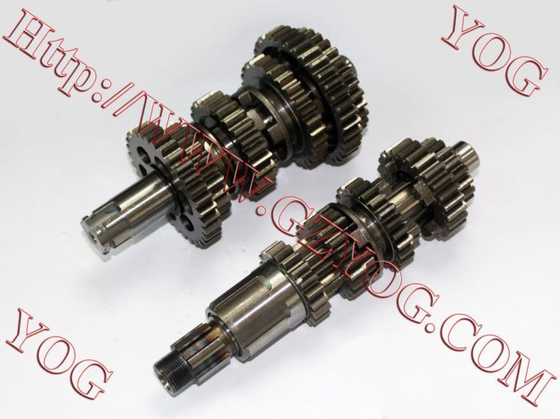 Motorcycle Engine Gear Box Transmission Transmicion Eje Cambios Comp. Qingqi200 Ybr125 Cg125