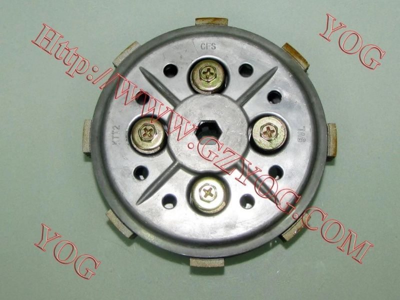 Yog Motorcycle Parts Clutch Disc Center Complete for Tvs Star Tvs Star Hlx125 Ybr125