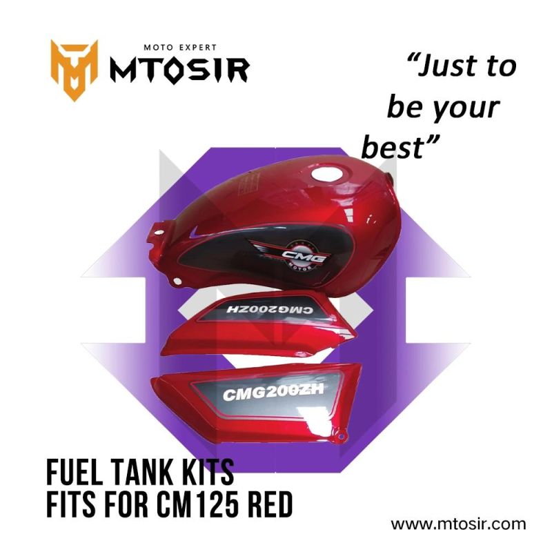Mtosir Motorcycle Fuel Tank Kits Dy150-4 Red Side Cover Fender Headlight Cover Motorcycle Spare Parts Motorcycle Plastic Body Parts Fuel Tank