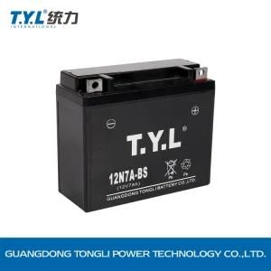 12na-BS/12V7ah Wet-Charged Mf Motorcycle Lead Acid Battery