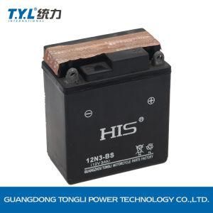 12n3-BS Dry Charged Mf Battery/Motorcycle Parts/Motorcycle Battery 12V3ah