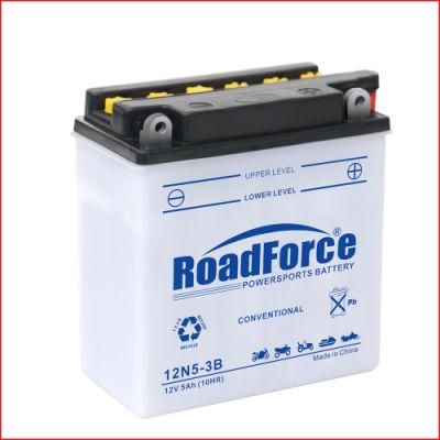 12n5-3b Dry Charge Conventional Motor Motorcycle Battery 12V 5ah