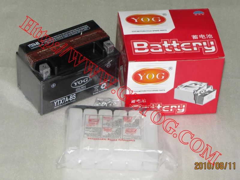 Yog Motorcycle Spare Parts Battery Fro Yt9ABS Ytx5lbs Ytx6.5BS