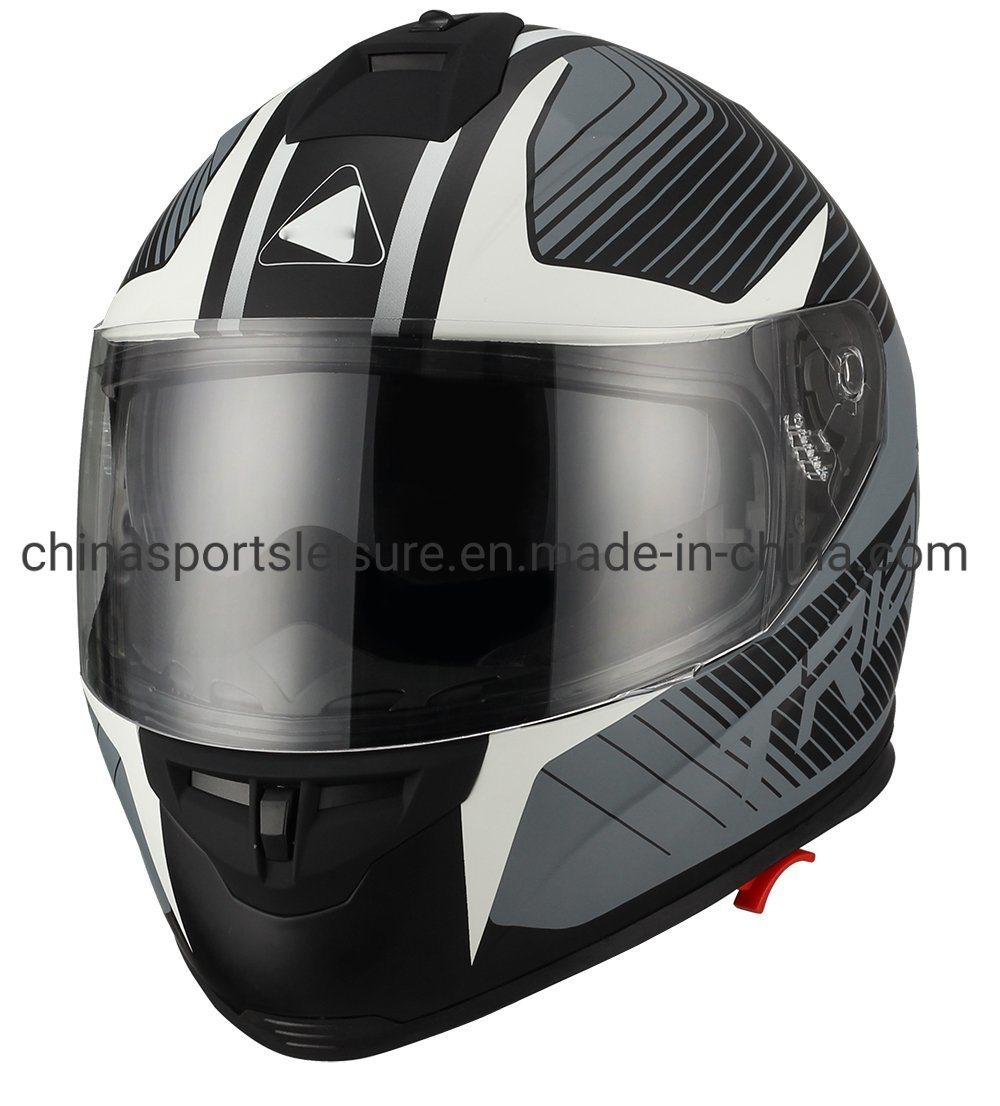 Double Lens Full Face Motorcycle Helmet with New Graphic and ECE Certification