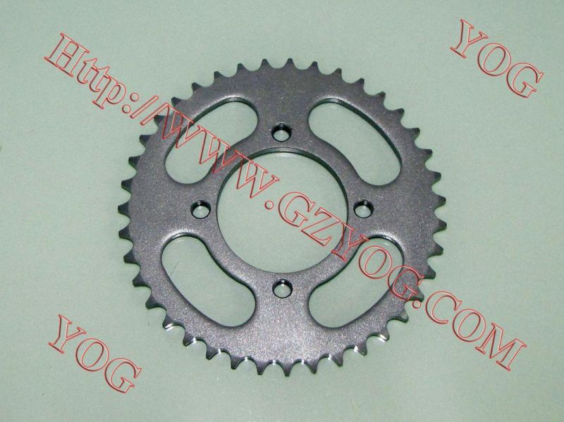 Yog Motorcycle Spare Parts Rear Sprocket for Ax100 Bajaj Bm100/150 Tvs Star